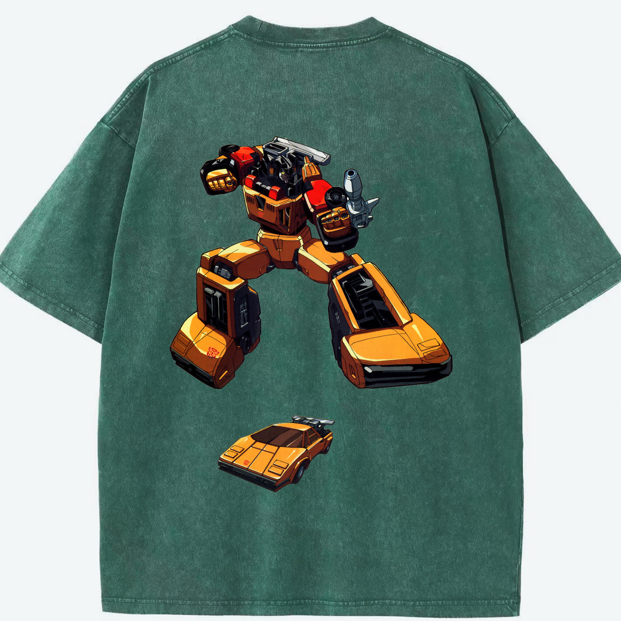 （画像用）  綿100% ヴィンテージ風 半袖Tシャツ（背面プリント）